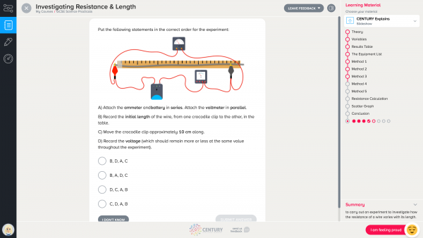 GCSE science content