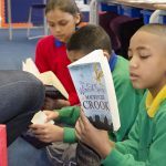 primary pupils reading books