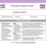 AQA Activate scheme of work screenshot