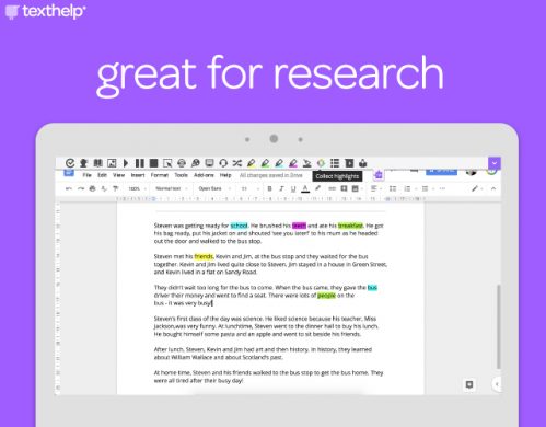 Read & Write is great for research