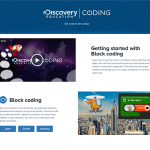 Discovery Education Coding - Welcome Screen