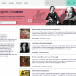 Index of English Literature Courses