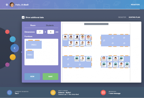 EduLink One Seating Plan