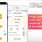 Fully compatible with iOS VoiceOver, Android TalkBack & Braille Back