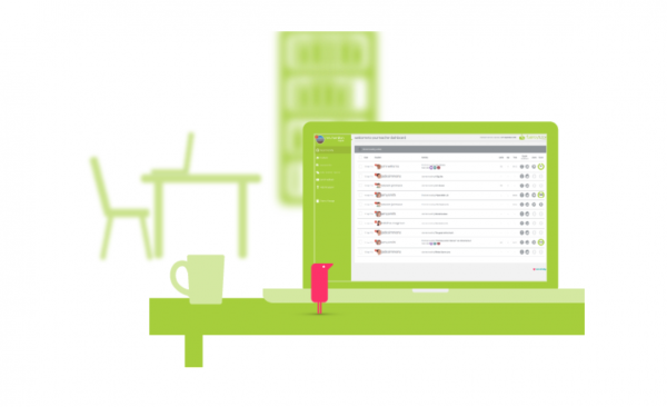 Illustration of Fluency Tutor on a laptop screen