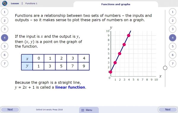 Screenshot of a Secondary MyMaths Lesson