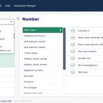 Screenshot of the curriculum selector function within MyMaths