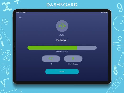 Arc Maths app dashboard retrieval practice