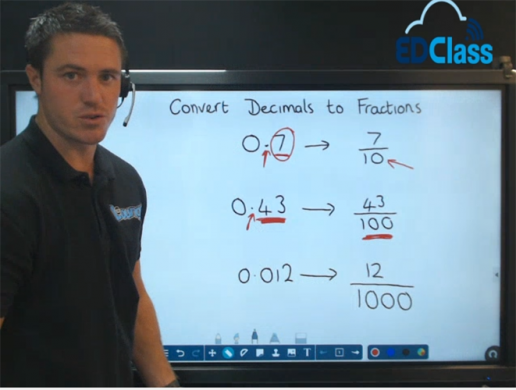 Decimals to Fractions