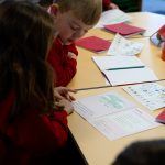 Pupils with phonics resources