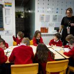 Teacher teaching phonics