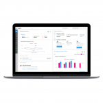 An image of the FFT aspire homepage dashboard showing graphs of different performance indicators.